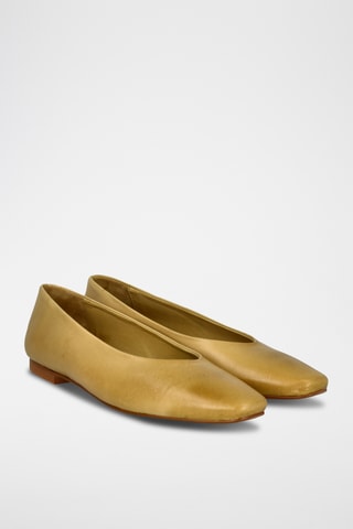 Ballerines en cuir Florencia - Beige