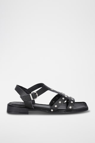 Sandales à talons en cuir Bugui - Noir