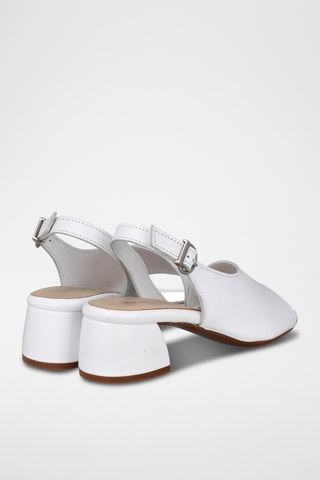 Sandales à talons en cuir Florencia - Blanc