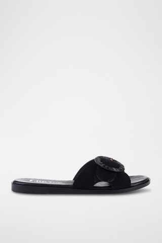 Mules en nubuck Monza - Noir