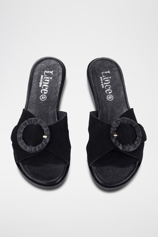 Mules en nubuck Monza - Noir