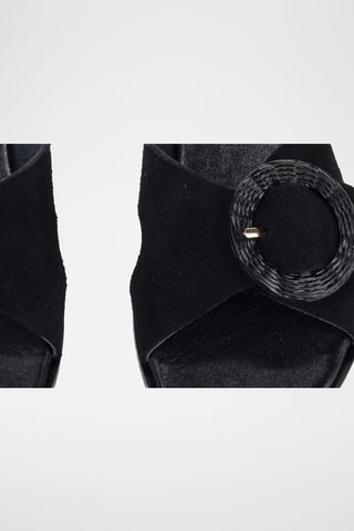 Mules en nubuck Monza - Noir