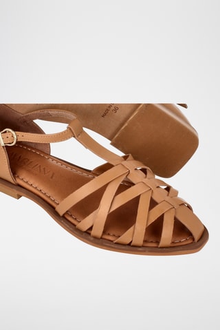 Sandales en cuir Florencia - Marron