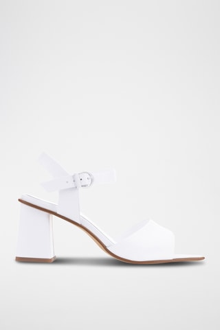 Sandales à talons en cuir Florencia - Blanc