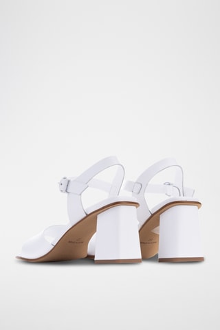 Sandales à talons en cuir Florencia - Blanc