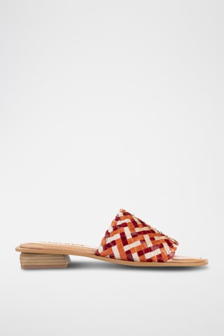 Mules en cuir Espigal - Orange