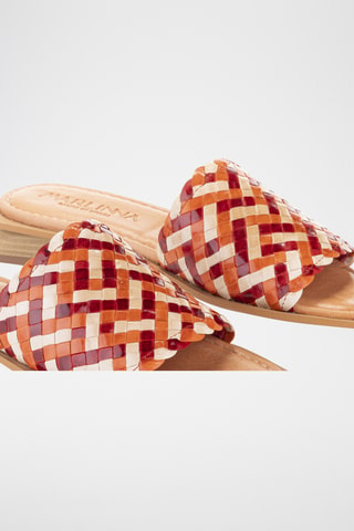 Mules en cuir Espigal - Orange