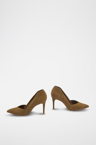 Leren Pumps - Kaki