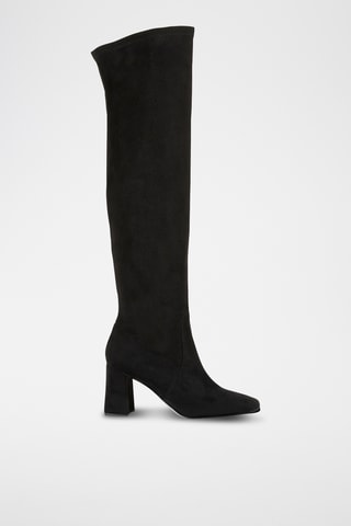 Cuissardes en cuir Delphine - Noir