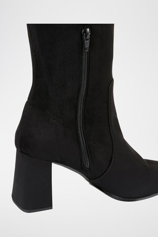 Cuissardes en cuir Delphine - Noir
