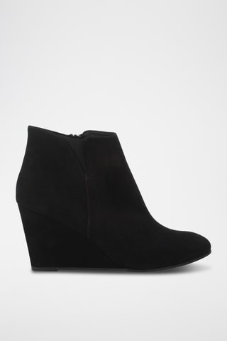 Bottines compensées en cuir Enimi - Noir