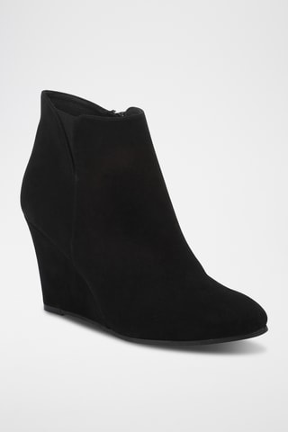 Bottines compensées en cuir Enimi - Noir