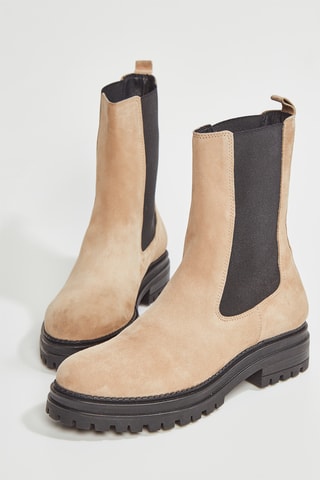 Bottines en cuir Felici - Taupe