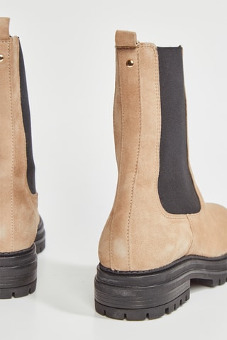 Bottines en cuir Felici - Taupe