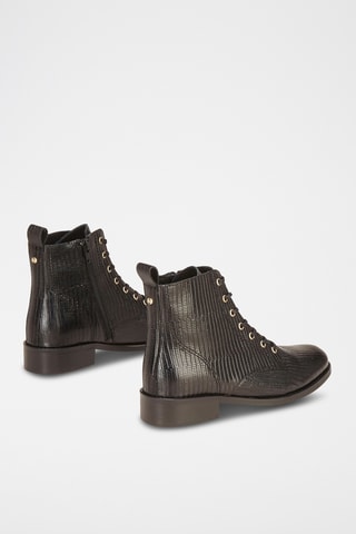 Bottines en cuir Fibi - Noir