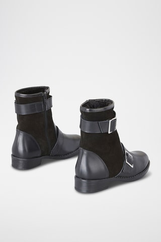 Bottines en nubuck Finai - Noir