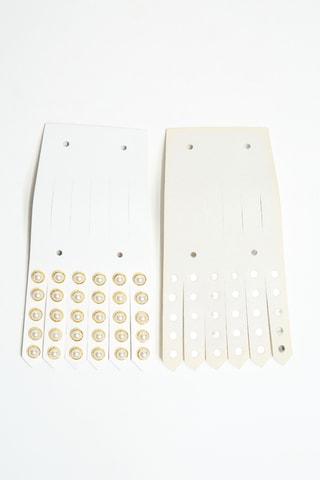 Empiècement pour chaussures en cuir Hati - Blanc