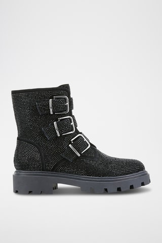 Bottines en nubuck Halli - Noir