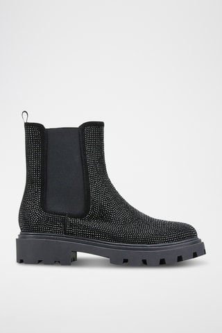 Bottines en nubuck Hallou - Noir