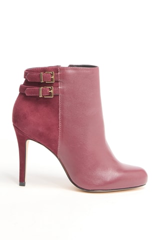 Bottines en nubuck Janu - Bordeaux