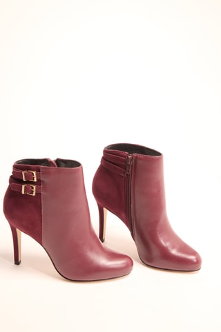 Bottines en nubuck Janu - Bordeaux