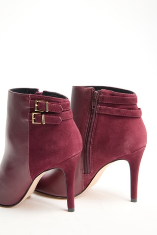 Bottines en nubuck Janu - Bordeaux