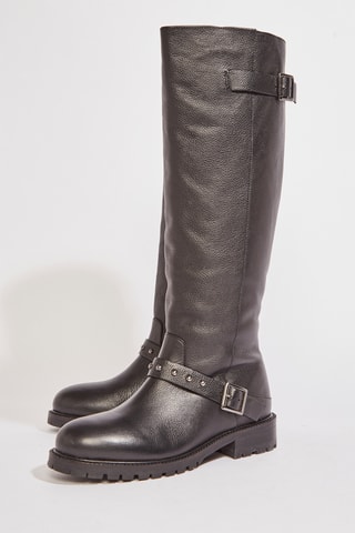 Bottes en cuir Kalicie - Noir