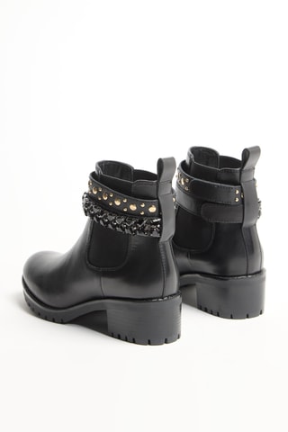 Bottines en cuir Kamila - Noir