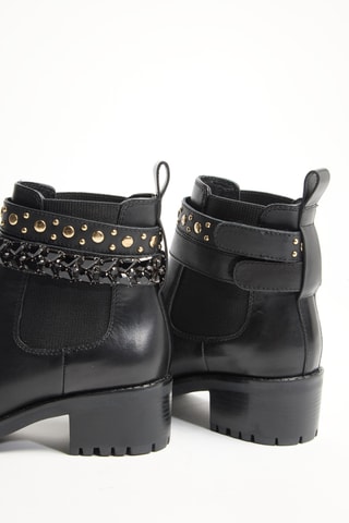 Bottines en cuir Kamila - Noir