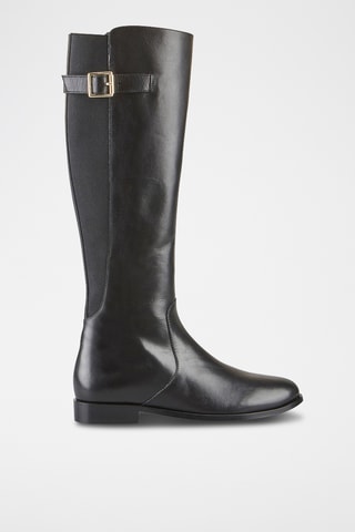Bottes en cuir Kathe - Noir