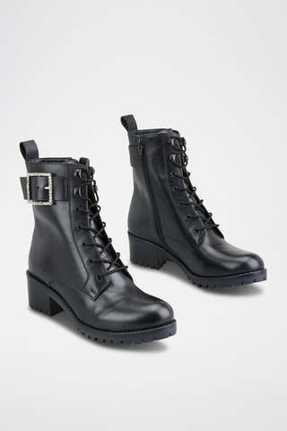 Bottines en cuir Kavian - Noir