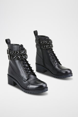 Bottines en cuir Kavy - Noir