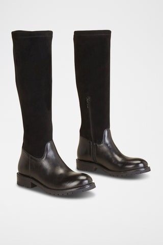 Bottes en cuir Kerina - Noir