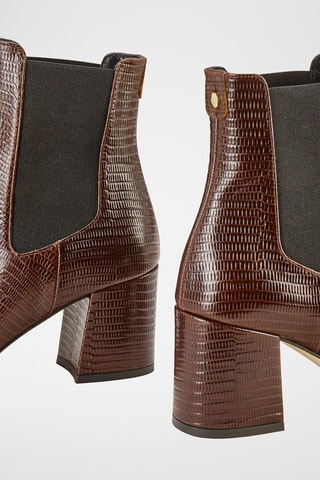 Bottines en cuir Lacado - Marron