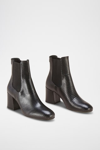 Bottines en cuir Lacado - Noir