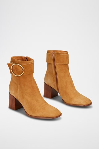 Bottines en nubuck Luci - Camel