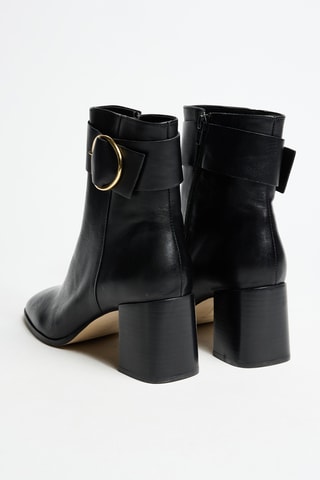 Bottines en cuir Luci - Noir