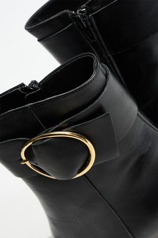 Bottines en cuir Luci - Noir