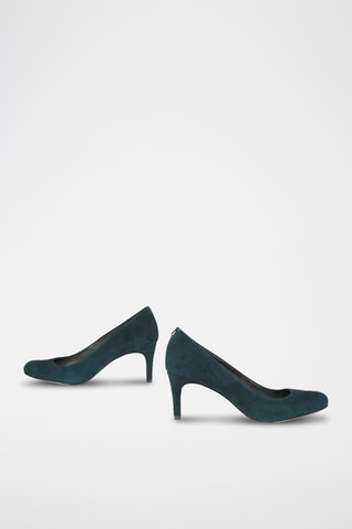 Escarpins en nubuck Nyna -Vert