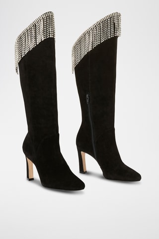 Bottes en cuir Olala - Noir