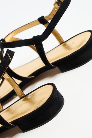 Sandales en cuir Oxany - Noir