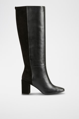Bottes en cuir Rabea - Noir