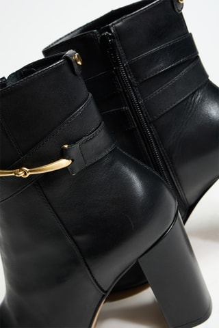 Bottines en cuir Raby - Noir