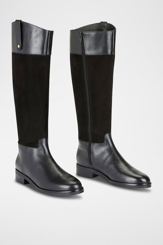 Bottes en cuir Remia - Noir