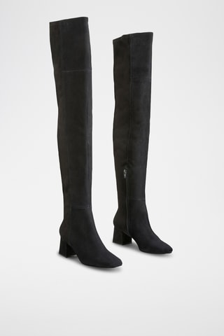Cuissardes en cuir Remilia - Noir