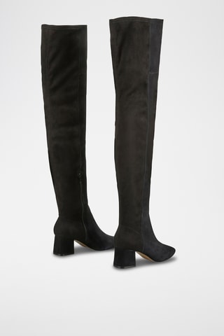 Cuissardes en cuir Remilia - Noir