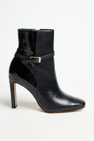 Bottines vernies en cuir Rosina - Noir