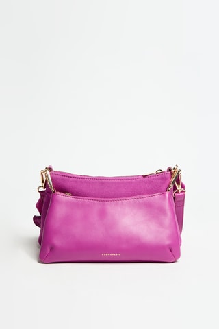 Sac bandoulière en cuir Alio - Fuchsia