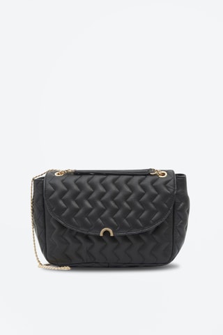 Sac bandoulière en cuir Anabella - Noir