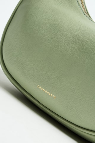 Sac porté épaule en cuir Auriane - Vert clair